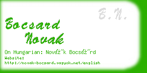 bocsard novak business card
